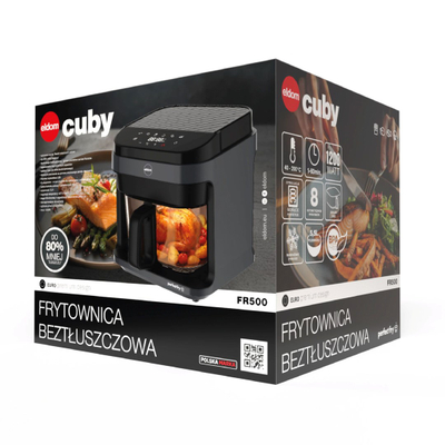 Fritezë me ajër Concept FR5500, 5.5L, enë xhami, e zezë