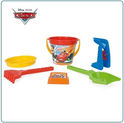 Set lodrash rëre Wader Sand Set Cars, 6 pjesë, me ngjyra të ndryshme