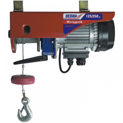 DEDRA DED7913 Електричен Кабелски Винч, 1000W, 400 kg