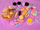 Set lodrash pastiçerie ISW J-ZA4789, 60 copë, plastike, me ngjyra pastel