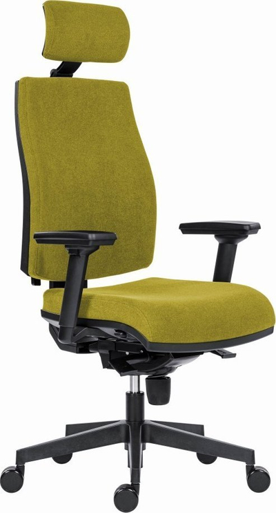 Karrige zyre ergonomike Powerton Jana, mbështetëse koke, mbështetëse krahësh 3D, jeshile
