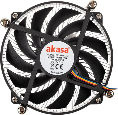 Ftohës CPU Akasa AK-CC6308EP01, profil i ulët, ventilator 92mm, i zi