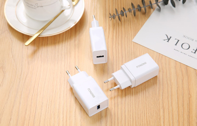 Karikues muri Foneng K300, 1xUSB 3A, me kabllo USB Lightning, i bardhë