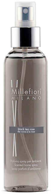 Sprej aromatik për shtëpi Millefiori Milano Natural Black Tea & Rose, 150 ml
