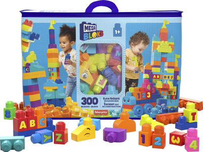 Lojë me konstruksione Mega Bloks Even Bigger Building Bag, 300 copa, tulla të mëdha, me ngjyra nga të gjitha
