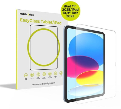 Xham mbrojtës për tablet Mobile Origin EasyGlass për iPad 11" 2025 edhe iPad 10.9" 10th Gen 2022, transparencë e lartë