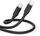 Kабел USB C Elements Silicone 5A 240W, 1m, USB 2.0, црн