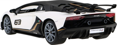 Makinë me telekomandë Rastar Lamborghini Aventador SVJ, shkallë 1:14, LED, e bardhë