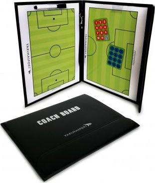 Dosje taktike për trajnerë YakimaSport Tactical Board Folder, tabela magnetike me shkrim të thatë, 24 x 32 cm, argjendtë