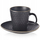 Filxhan me pjatë Orion Tea Time, stoneware, 0.25L, i zi