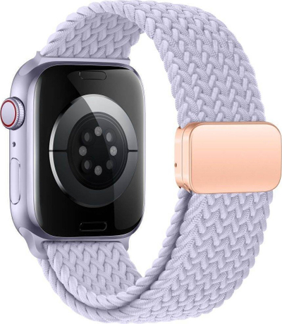 Rrip për orë Apple Watch Tech-Protect Nylonmag, 44 mm, mbyllje me magnet, lejla
