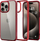 Kapotë telefoni Spigen Ultra Hybrid për iPhone 15 Pro, transparente, e kuqe e errët