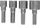 Set mbajtës për çelësa gotë Bosch 2609255904, drive 1/4" 6.3 mm, 1 set