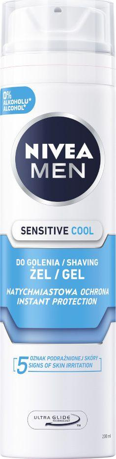 Xhel rroje Nivea Men Sensitive Cool, 200ml, i bardhë
