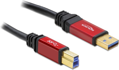 Kabllo DeLock, USB 3.0 A - USB B, 3 m, e kuqe