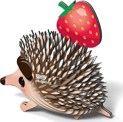 Model kartoni 3D Safari Ltd EUGY Hedgehog, lodër iriq, shumëngjyrësh