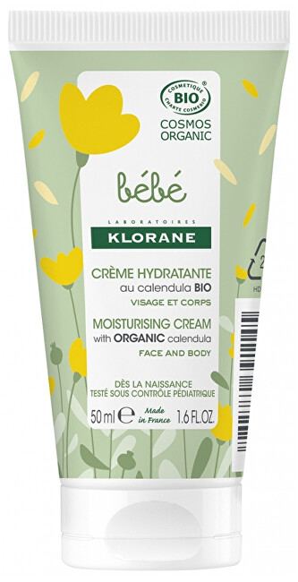 Krem për fytyrë dhe trup të bebeve Klorane, 50 ml