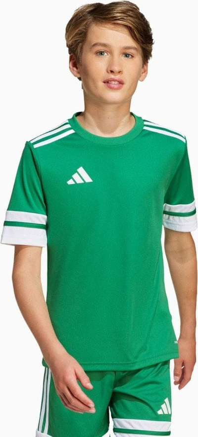Bluzë sportive adidas Squadra 25 Jr JN7486, për fëmijë, 100% poliester, e bardhë