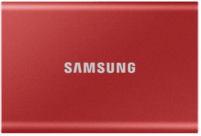Disk Samsung T7, 2TB, i kuq