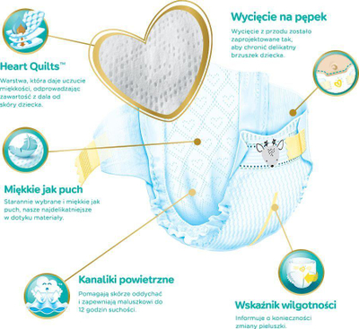 Pelena Pampers Premium Care 3, 4-9 kg, 60 copë
