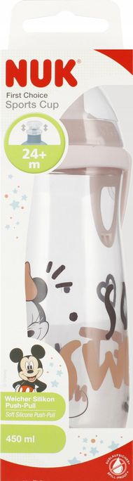 Gotë sportive NUK Sports Cup Minnie, 450ml, 24m+, me grykë sportive, shumëngjyrëshe
