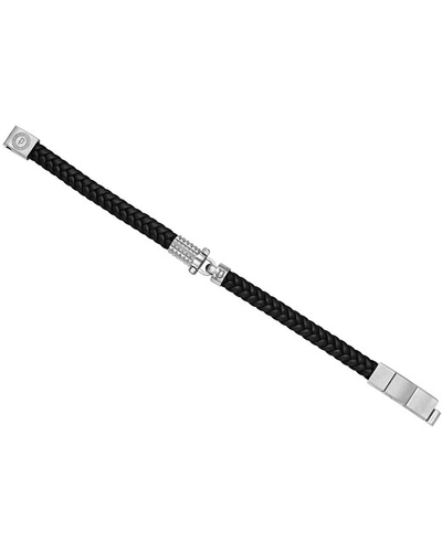 Byzylyk për meshkuj Police Wrath PEAGB0036601, 21cm, i zi/argjendtë