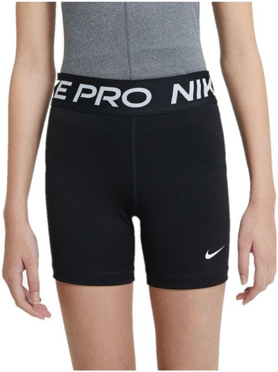 Спортски кратки хеланки за девојчиња Nike Pro, Dri FIT, еластични, црни