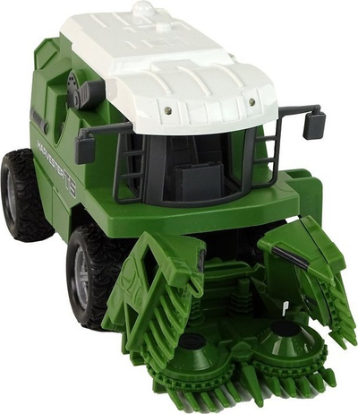 Lodër kombajnë me telekomandë Leantoys R/C Harvester, 29cm, e gjelbër