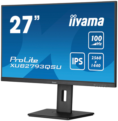 Monitor iiyama ProLite XUB2793QSU-B6, 27", 2560 x 1440, 100 Hz, i zi