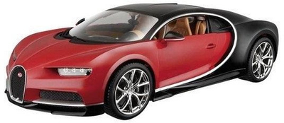 Maketi veturë Bburago Bugatti Chiron, shkalla 1:18, metal, e kuqe e zezë