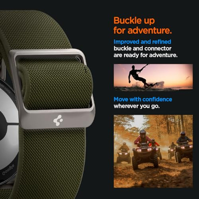 Rrip ore Spigen Lite Fit për Google Pixel Watch 41mm, najlon Solo Loop, khaki
