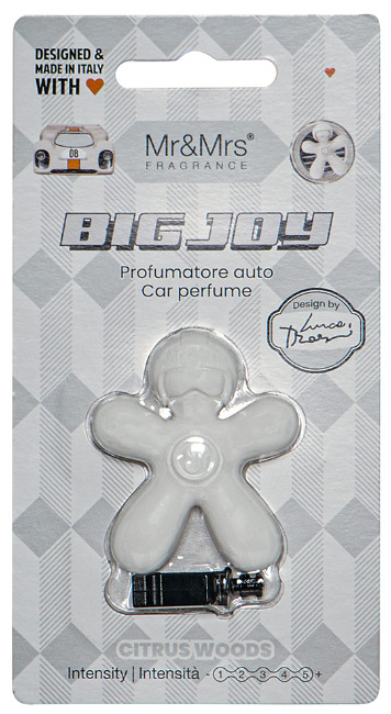 Aromë për makinë Mr&Mrs Fragrance Big Joy Ciitrus Woods White