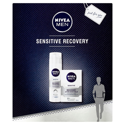 Set Nivea Men Sensitive Recovery, shkumë për rrojë 200 ml + balsam pas rrojës 100 ml