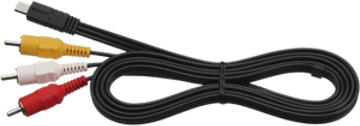 Kabllo USB Sony microUSB - RCA, 1.5m, e zezë