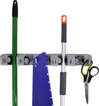 Закачалка за алат AWTools Tool Hanger, 5 држачи, 6 куки, сива