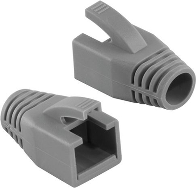 Kapakë mbrojtës RJ45 LogiLink MP0035, set me 50 copë, diametër 8 mm, gri