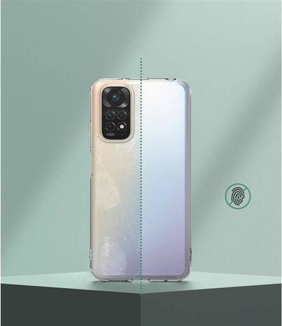 Maskë telefoni Ringke Fusion për Redmi Note 11 11S, TPU polikarbonat, matte clear, transparente