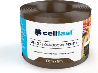 Бордури за градина Cellfast Straight, 15cm висина, 9m должина, кафеава