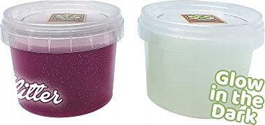 Lodër slime Glow in the Dark, set 2x120g, që ndrit në errësirë
