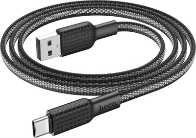 Kabllo USB në Type C HOCO X69, 1m, 3A, e zezë e bardhë