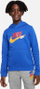 Дуксер со капаче Nike GFX Primary, за деца, флис, сина