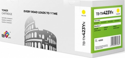 Toner TB Print TN-423 TB-TN423YN, i verdhë