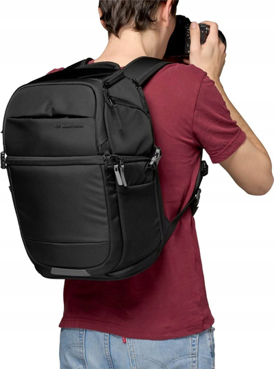 Çantë shpine fotografike Manfrotto Advanced Fast Backpack III, për DSLR e lente, për laptop 15\", e zezë