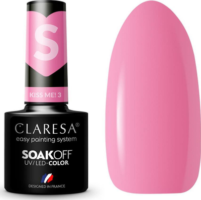 Lak gela për thonj Claresea SoakOff Color Kiss Me, UV/LED, 5 g