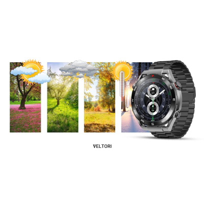 Smartwatch Veltori VT100 1, ekran 1.52", Bluetooth 5.2, i zi