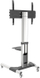 Qëndrim mobil për TV Techly, 50-92", 70kg, me raft, argjendtë