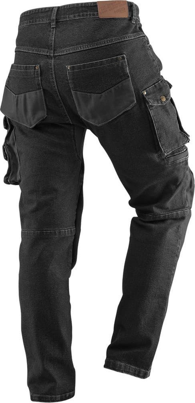 Pantalona pune Neo DENIM, L, të zeza