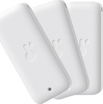 Set sensorësh temperaturë dhe lagështie SwitchBot Indoor Outdoor, 3 copë, IP65, me Hub Mini, të bardhë
