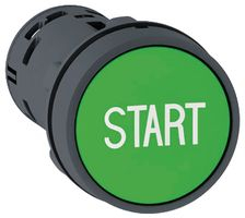 Buton i kontrollit Schneider Electric START XB7NA3133, vetë-kthyes 1NO, i gjelbër