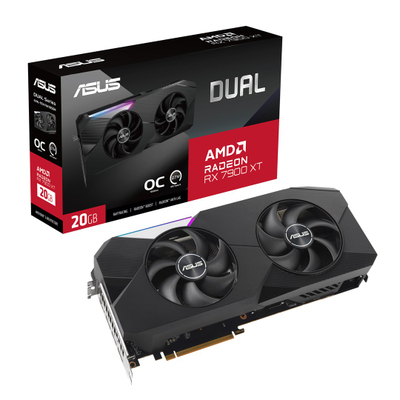 Kartelë grafike Asus Dual Radeon RX 7900 XT OC, 20GB GDDR6, e zezë